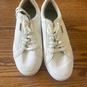 Dr. Scholl's Women's White Leather Sneakers